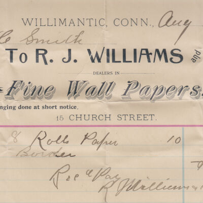 Receipt, R. J. Williams & Co.