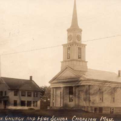 Church & High School, Charlton, Mass