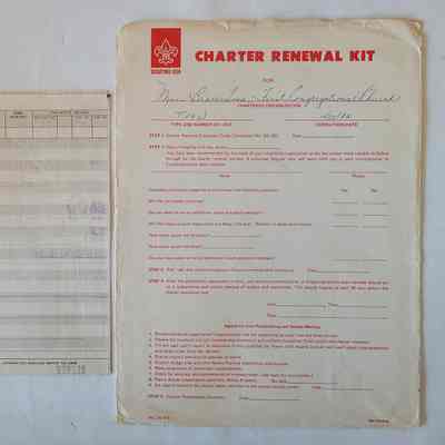 BSA Troop 32 Charter Renewal 1982