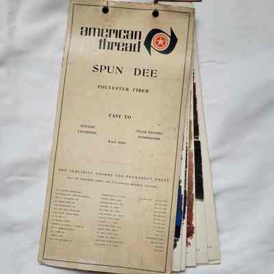 ATCO Spun Dee Fast Sample Book c1950