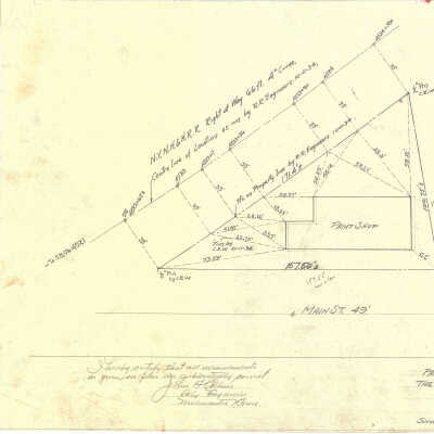 Lot Map, ATCO Paint Shop and Lot, Main and Jackson Streets, Willimantic