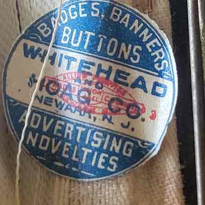 Close up of the manufacturer's sticker.