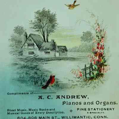 Trade Card, A. C. Andrew Pianos