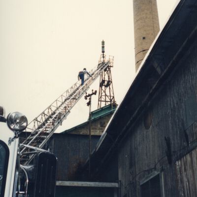 Removing Steam Whistle, Mill No. 2, American Thread Company