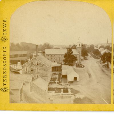 Stereograph of Willimantic Linen Company