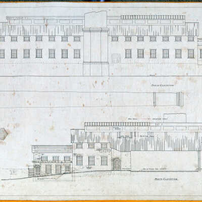 Architectural Plan of Boiler House, American Thread Company