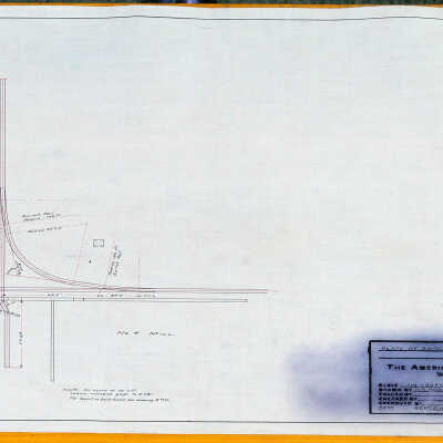 Architectural Plan of Swithback for No. 4 Boiler House, American Thread Company