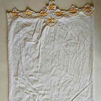 Cotton pillow case the dress was wrapped in