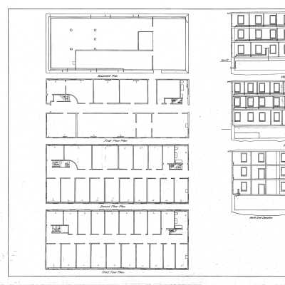 Architecural Plan of Elms Boarding House