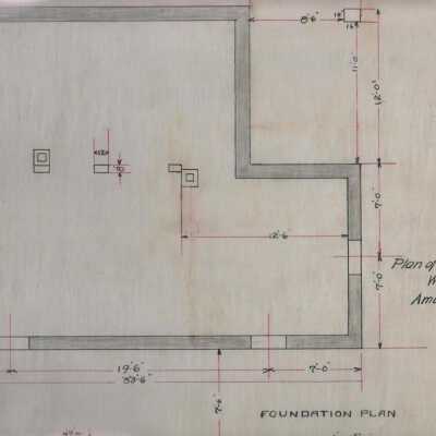 Architectural Plan of Oaks Worker Cottage