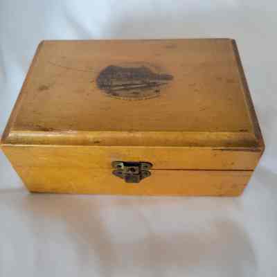 Mauchline Ware Rectangular Box with Clasp c.1890