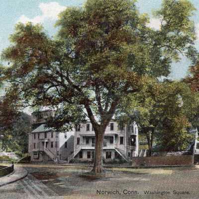Washington Square, Norwich Conn. Postcard
