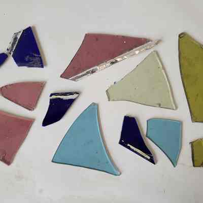 Fragments of Stained Glass from a Window at ATCO Mill #4