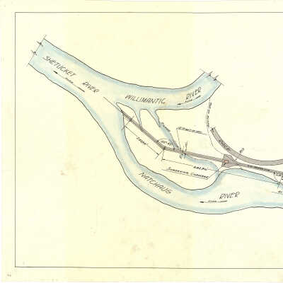 Engineering Plan of Outfall Sewer Line, Willimantic