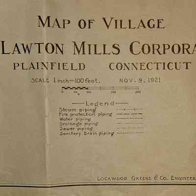 Map of Lawton Mills, Plainfield, CT