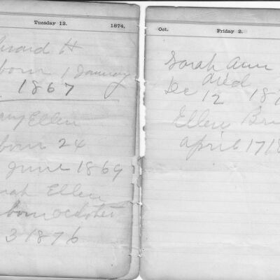 Date Book, 1874