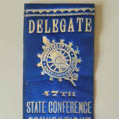 Delegate Ribbon from the 47th DAR State Conference 1940