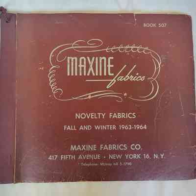 Maxine Fabrics Sample Book 1963-64