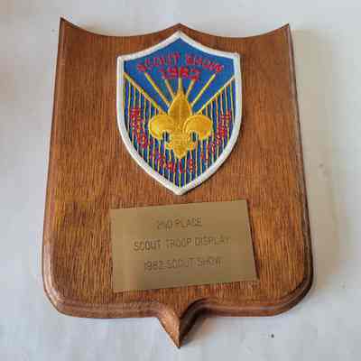 Scout Show 1982 2nd Place Plaque