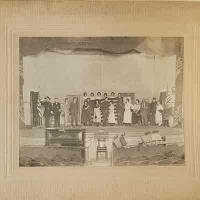 Photograph of Performers at the Loomer Opera House, Willimantic, CT