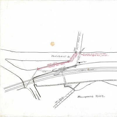 Engineering Plan of Storm Drains, Pleasant Street, Willimantic