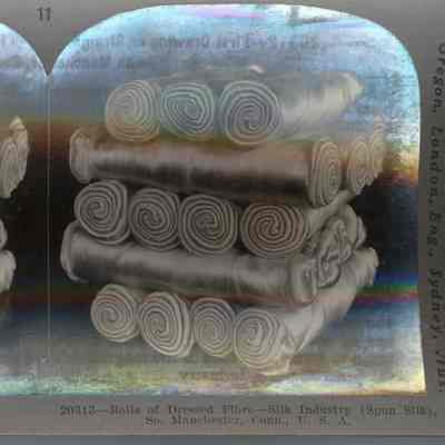 Rolls of Dressed Fiber, Cheney Brothers Silk Mill
