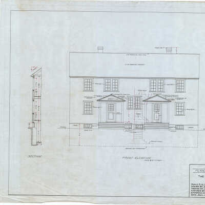 Architectural Plan of Worker Row House