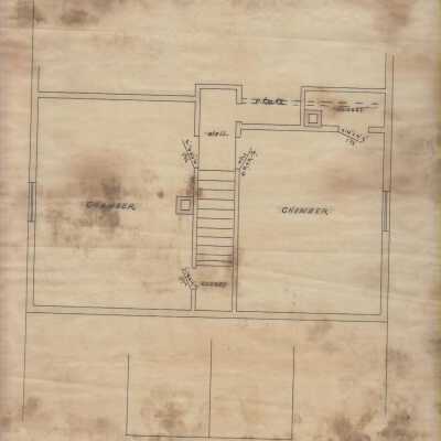 Architectural Plan of Oaks Worker Cottage, B-4