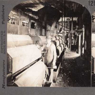 Cottin Gin, Greenville Texas, Stereoscope Pair