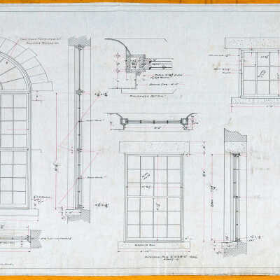 Architectural Plan of Boiler House, American Thread Company