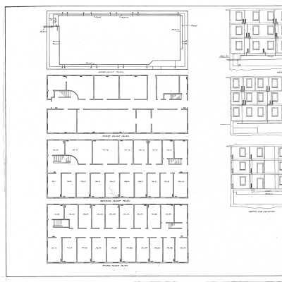 Architectural Plan of Elms Boarding House