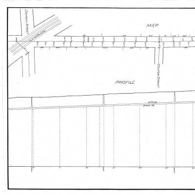 Engineering Plan of Water Mains, Union Street, Willimantic