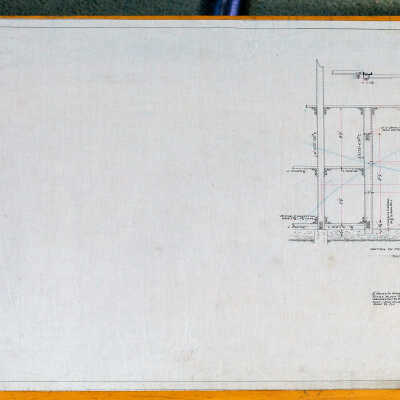 Architectural Plan of Boiler House, American Thread Company