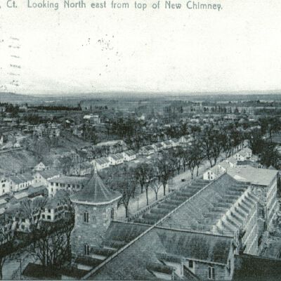 Willimantic, CT, Looking Northeast from Top of Smokestack to Mill No. 2