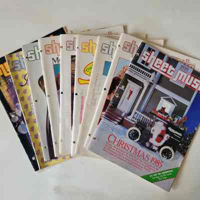 Sheet Music Magazine Jan. Through Dec 1985