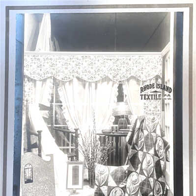 Rhode Island textile Company Photograph of Display Case