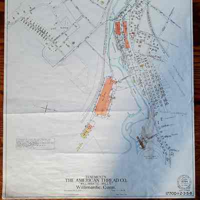 Fire Insurance Plan of Tenements, American Thread Company, 1915