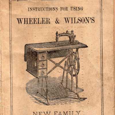 Wheeler & Wilson No. 8. Manual