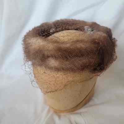 Mink Circlet with Brown Netting 1950s
