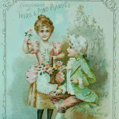 Trade Card, Ivers & Pond Pianos