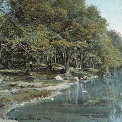 West Bank of Lake, Mohegan Park, Norwich, Conn.