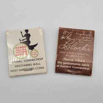 Matchbooks from Kathy John's and The Clark's