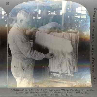 Combed Silk From the Dressing Machine, Cheney Brothers Silk Mill