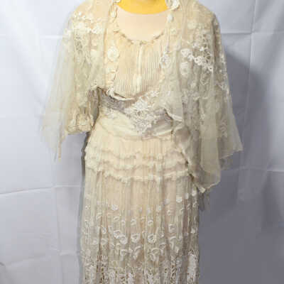 Early 20th Century Lace Wedding Gown