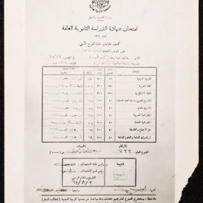 صورة كشف علامات لعلي فودة