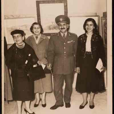صورة فاطمة المحب وكريم وهدان وزوجته والفنانة صوفي حلبي