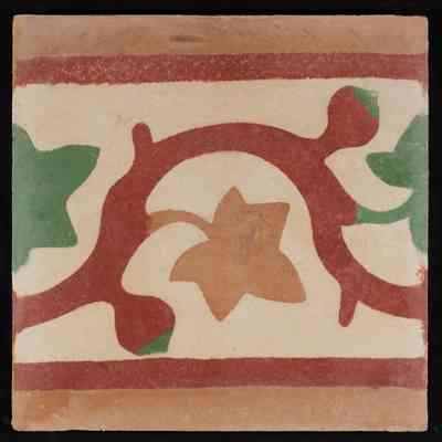 The Flower Border Tile بلاطة زنار الوردة