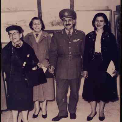 صورة فاطمة المحب وكريم وهدان وزوجته والفنانة صوفي حلبي