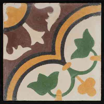 The Two Flowers Carpet Tile بلاطة سجادة الوردتين