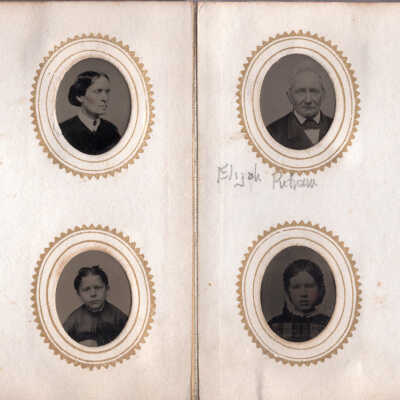 Top Row: Jonathan Knight, Lucy (Putnam) Knight, ?, Elijah Putnam, Mrs. Elijah Putnam (Kathern (Perkins) Putnam)
